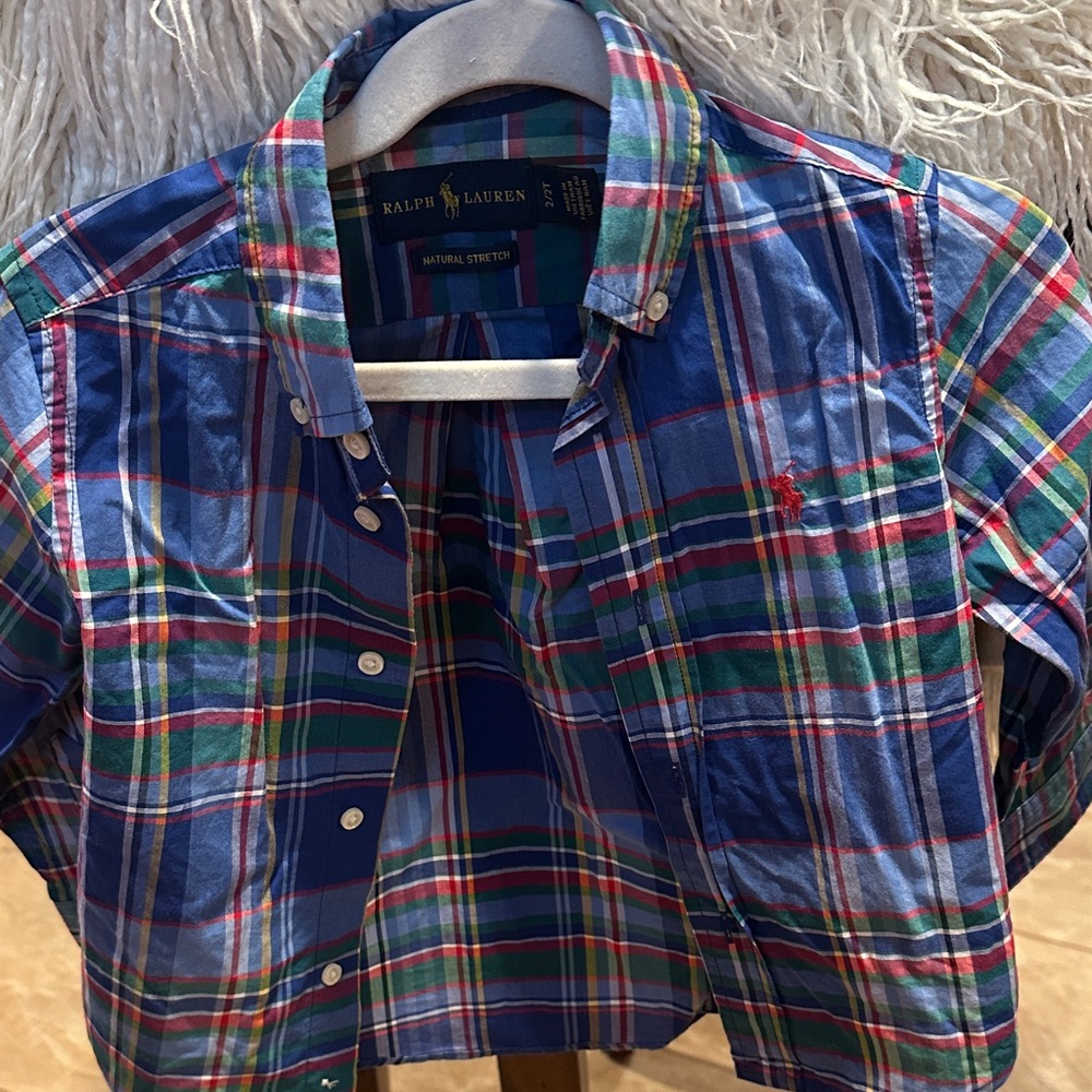 Ralph Lauren Kids Multicolor Plaid Button-Down Shirt